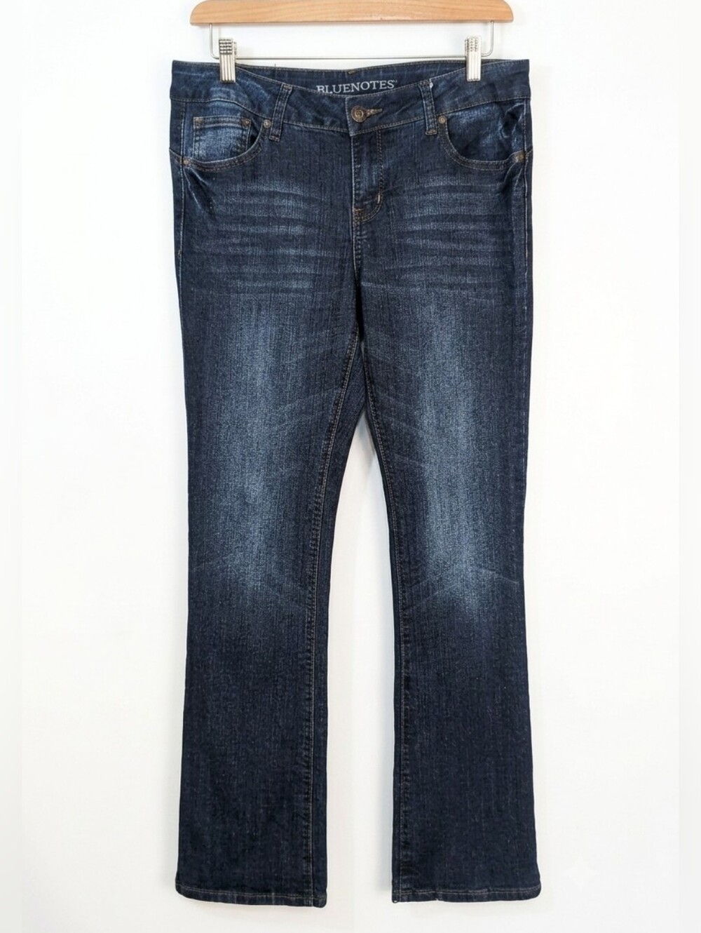 Bluenotes Curvy Slim Boot Jeans Dark Wash Blue Denim Womens Size 30/32